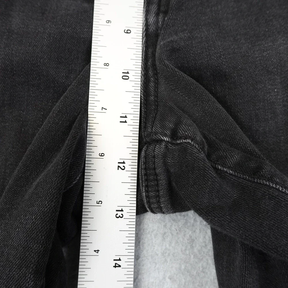 American Eagle Outfitters Womens Jeans Black Flare Bootcut Size 18 Long Distress
